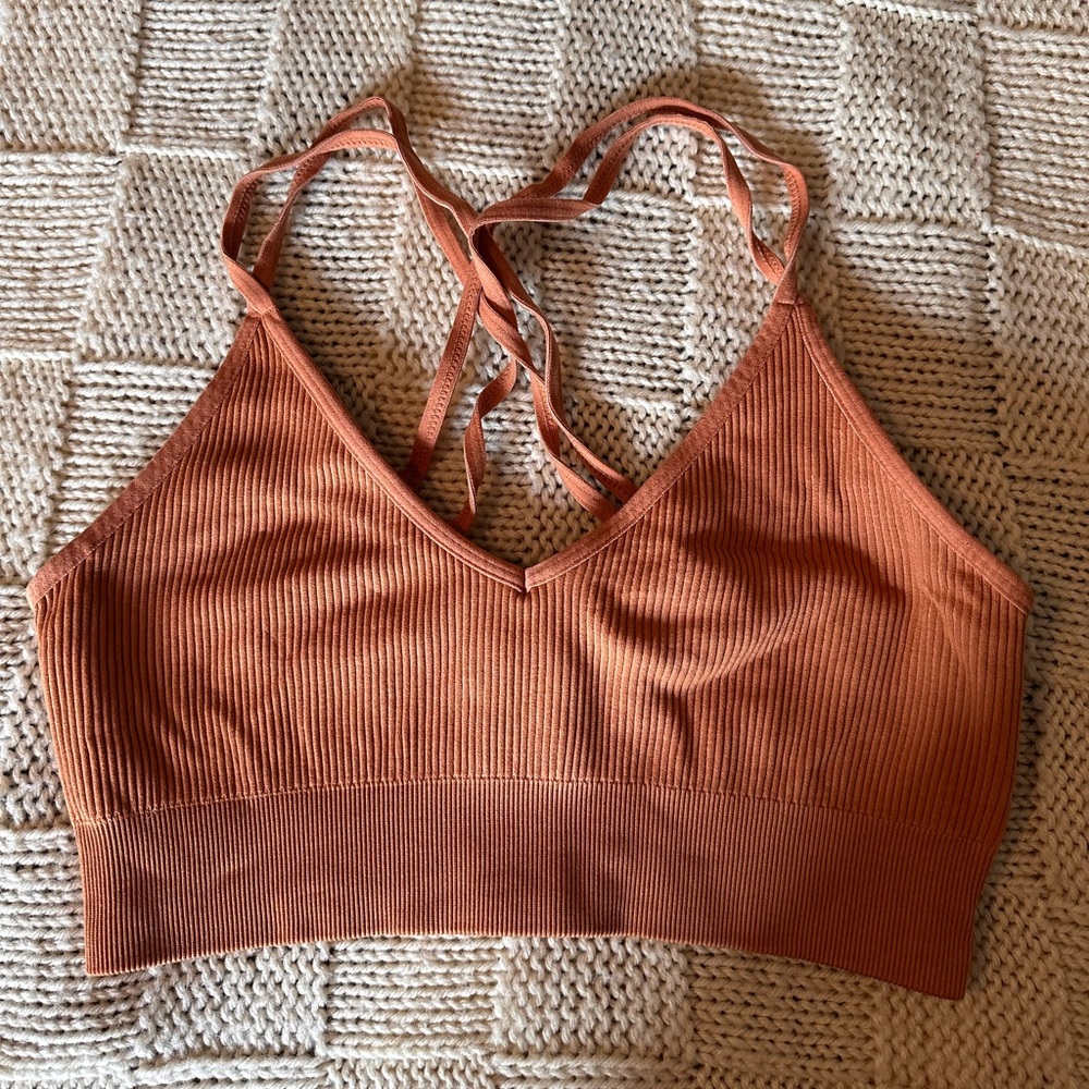 Aerie Seamless Ribbed Sports Bra